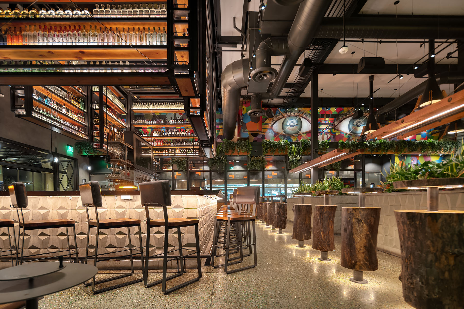 a store inside of a building