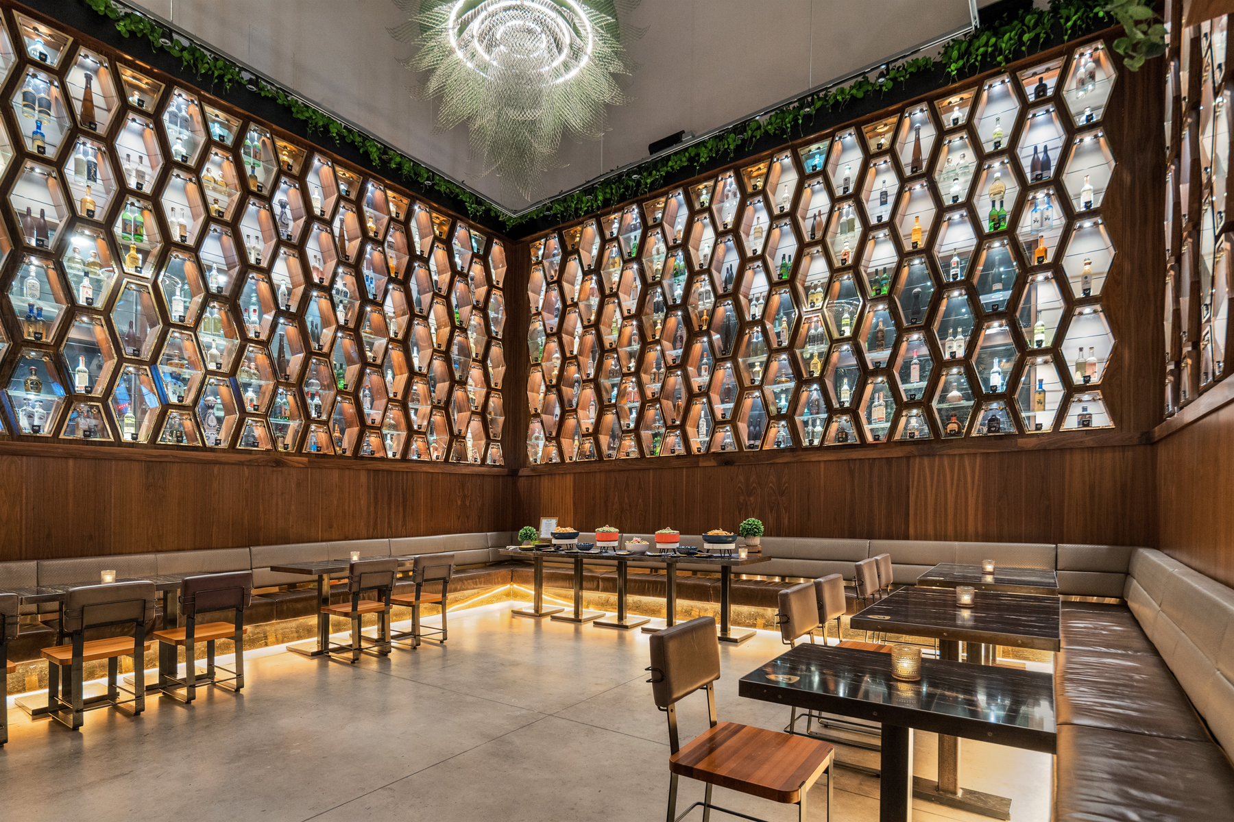 a wooden dining table