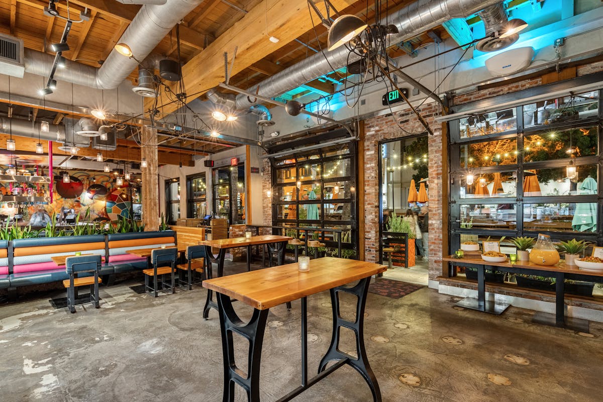 a store inside of a building