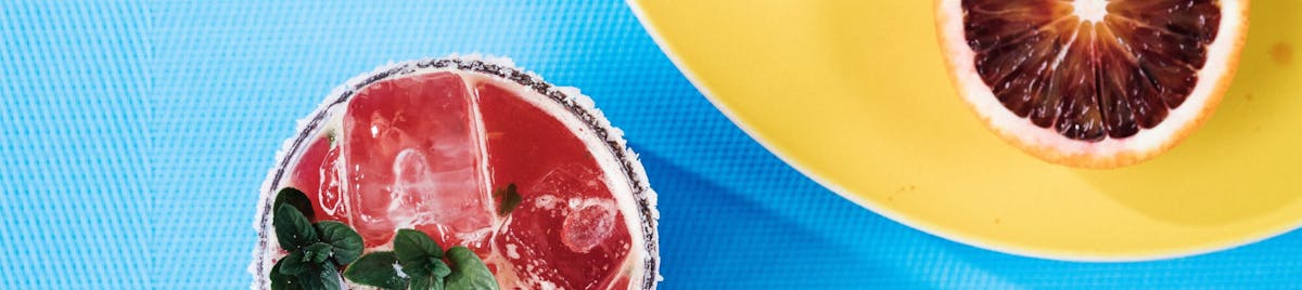 a close up on a drink