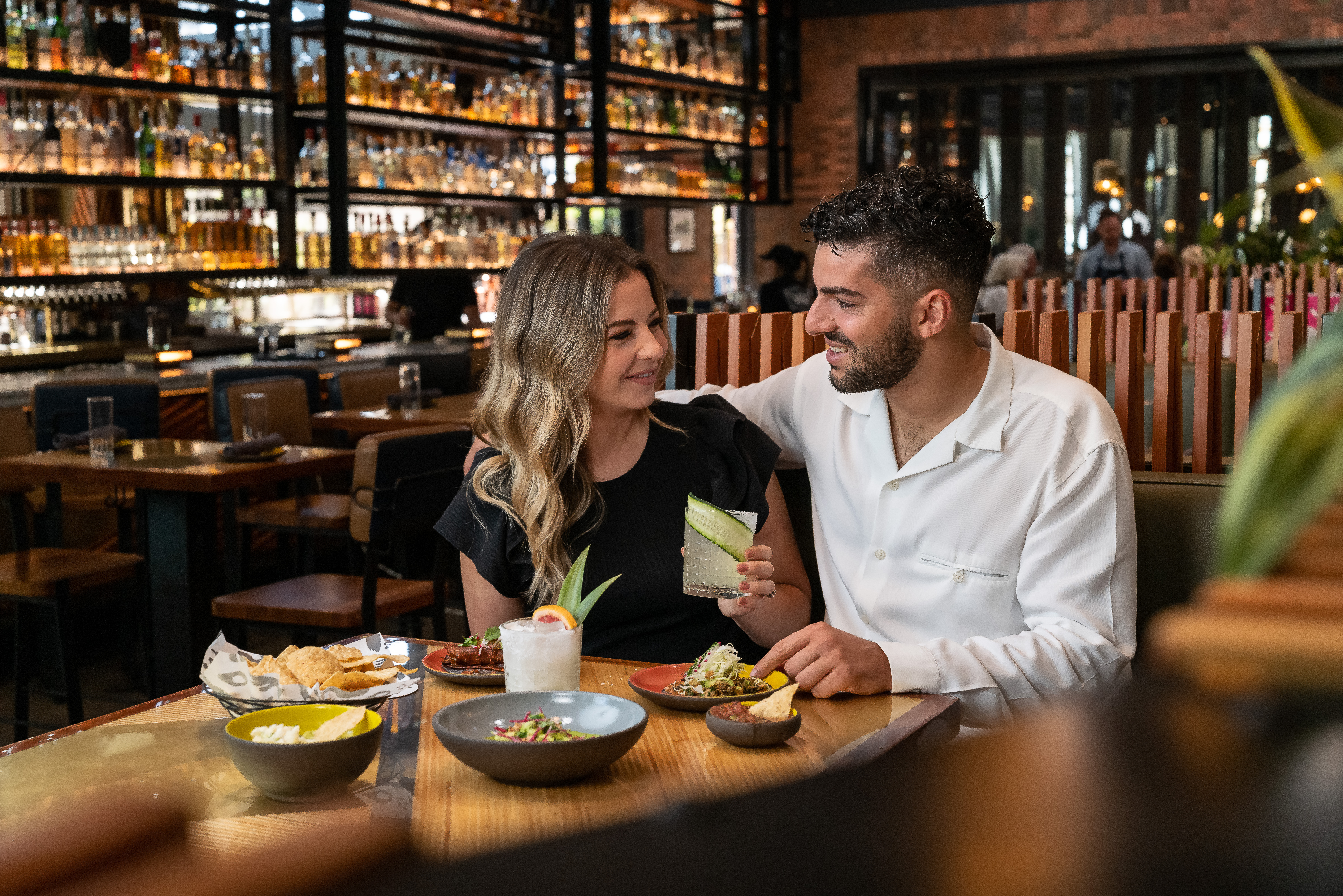 people eating at table