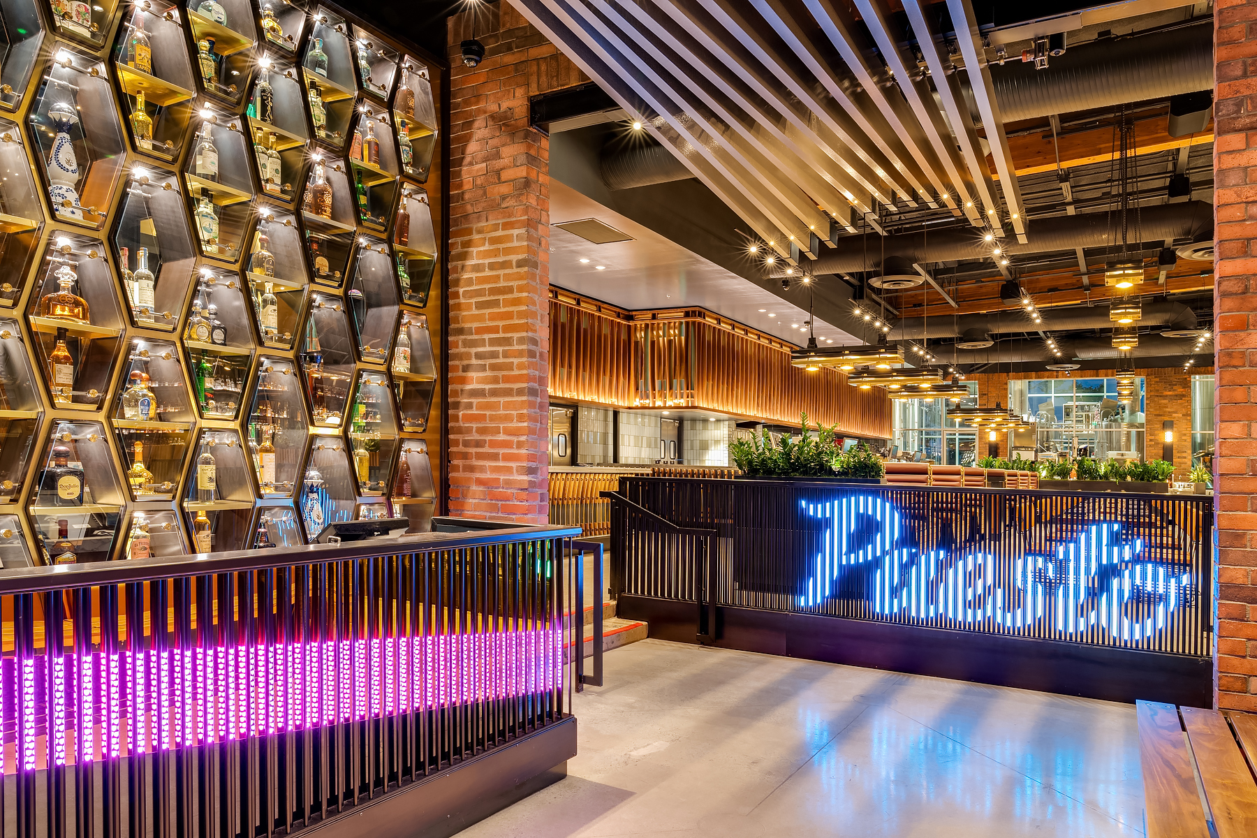 a display in a building