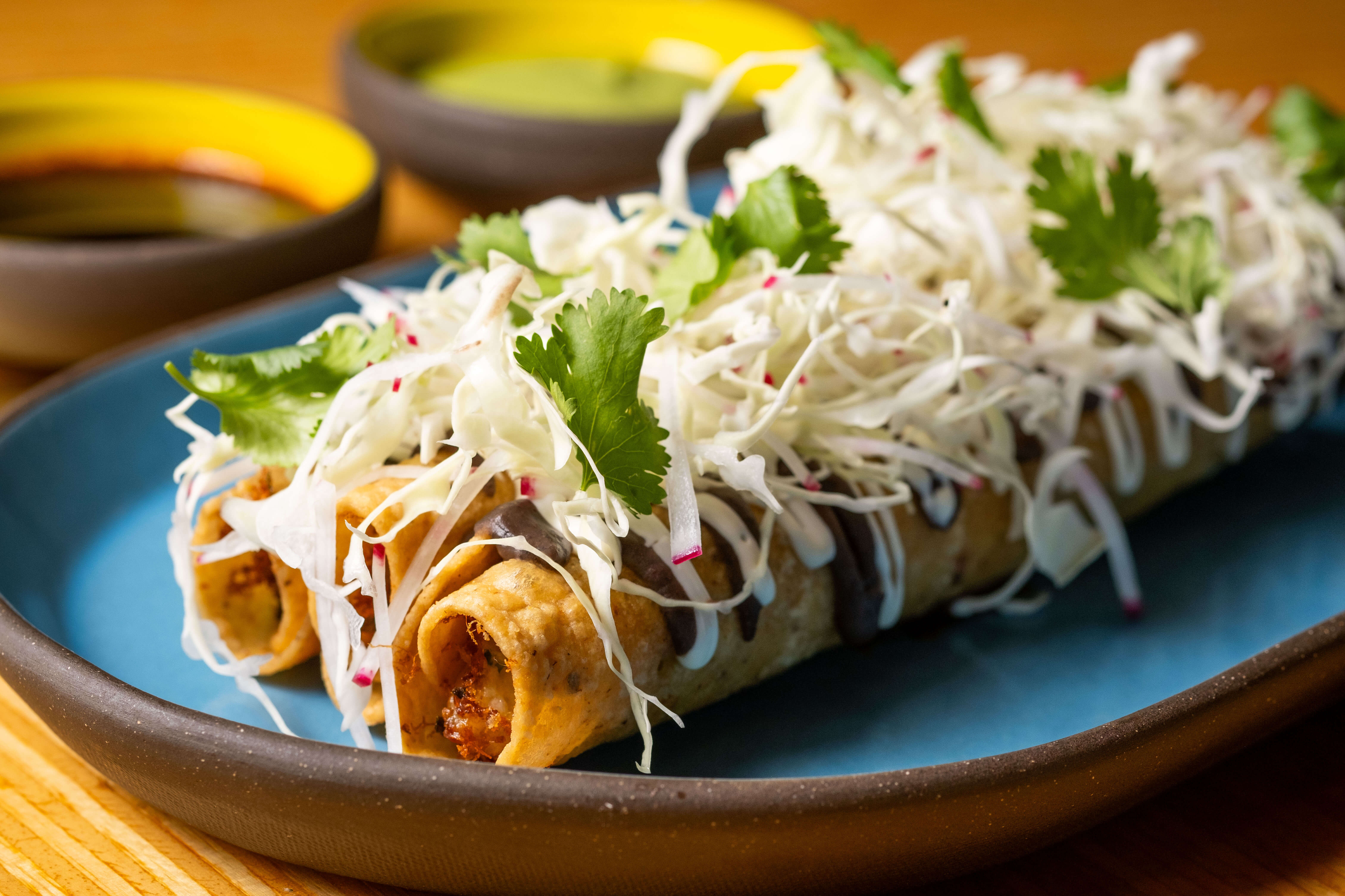 Puesto Mexican restaurants new crab and shrimp flautas 
