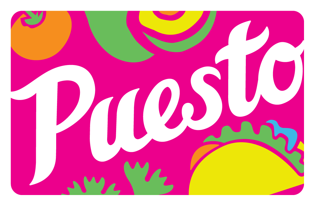 Puesto gift card for tacos and margaritas 