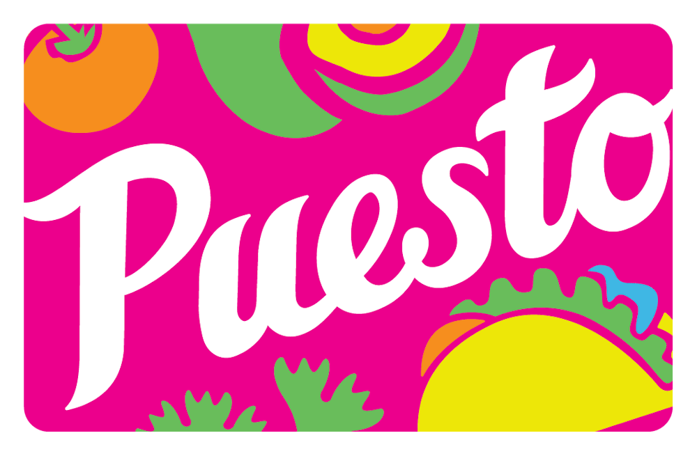 Puesto gift card for tacos and margaritas