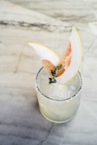 a close up of a drink