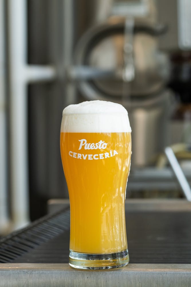 Puesto Hefeweizen Beer. A Mexican-style Hefeweizen