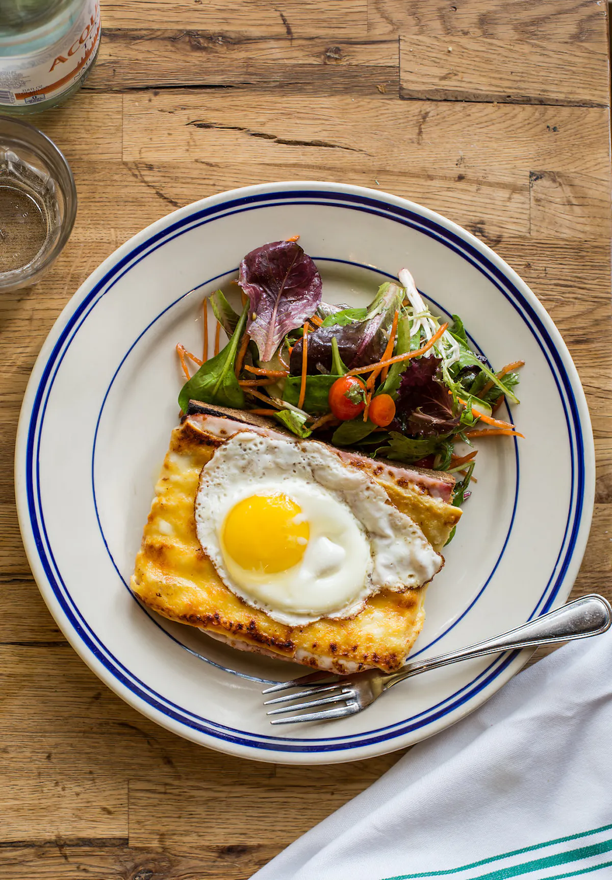 a plate of food on a table