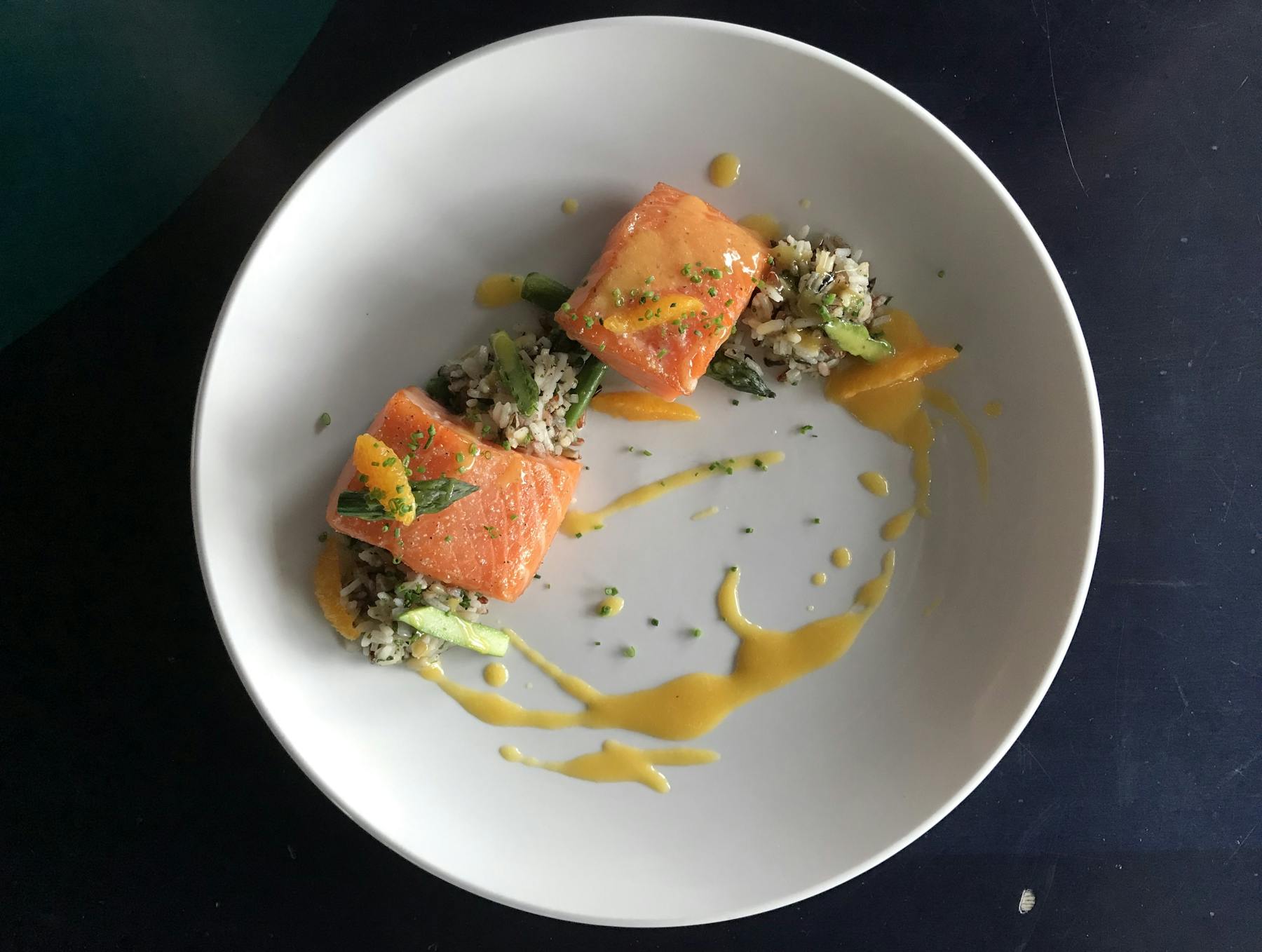 a bowl of food on a plate