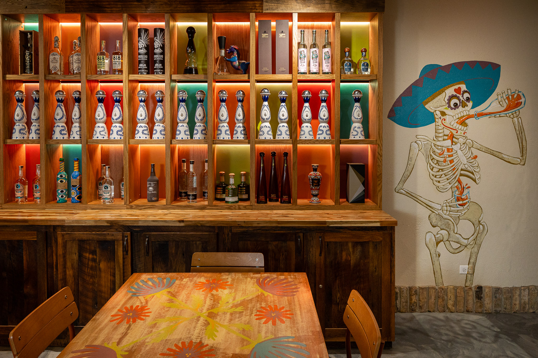 The bar at Fat Rosie's Naperville