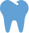 a blue tooth with black background