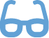 a blue glasses on a black background