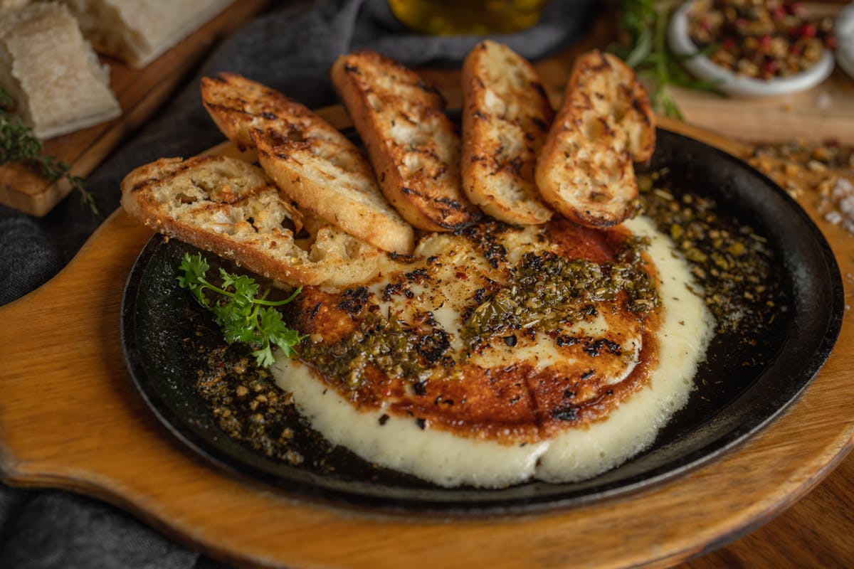 a plate of food on a table