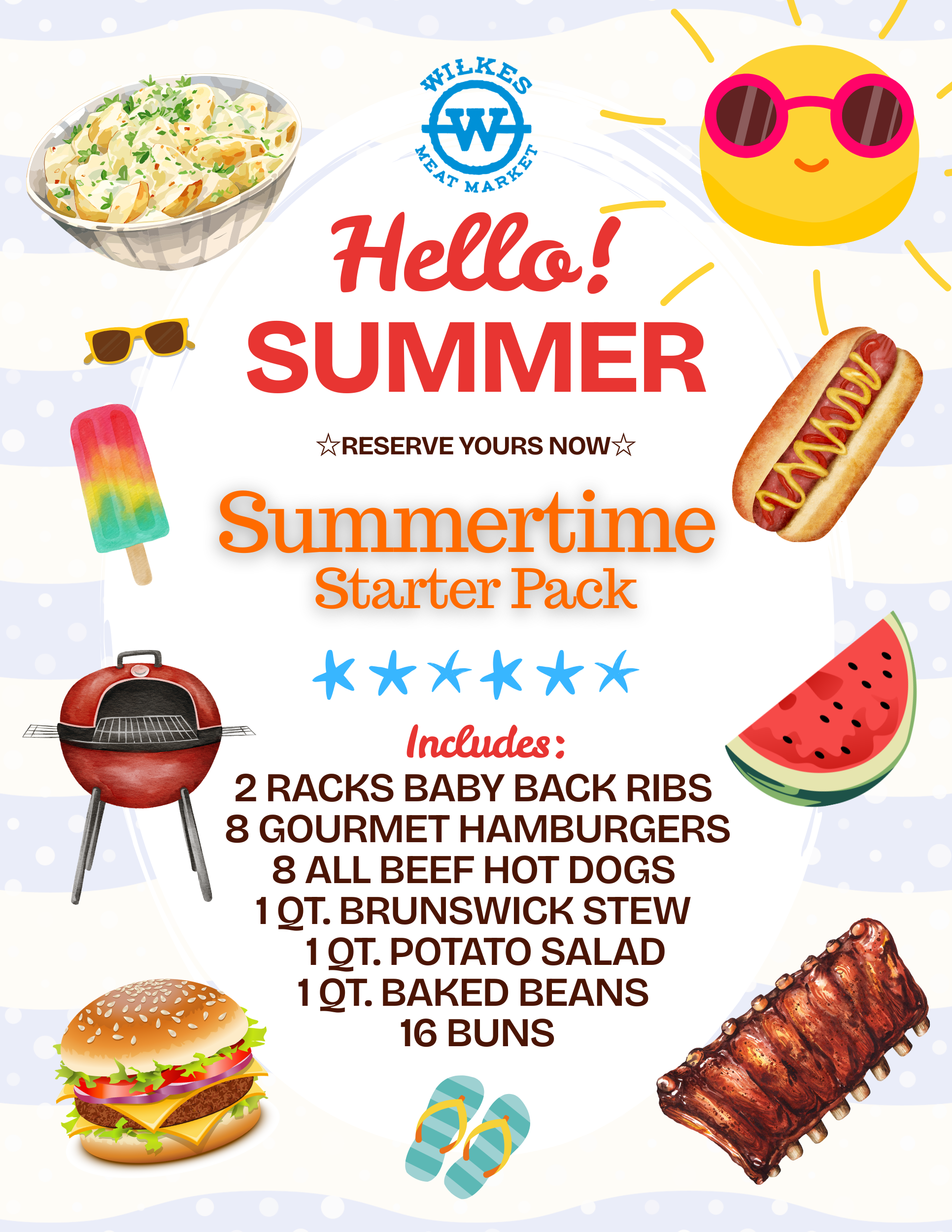 a poster with food on it