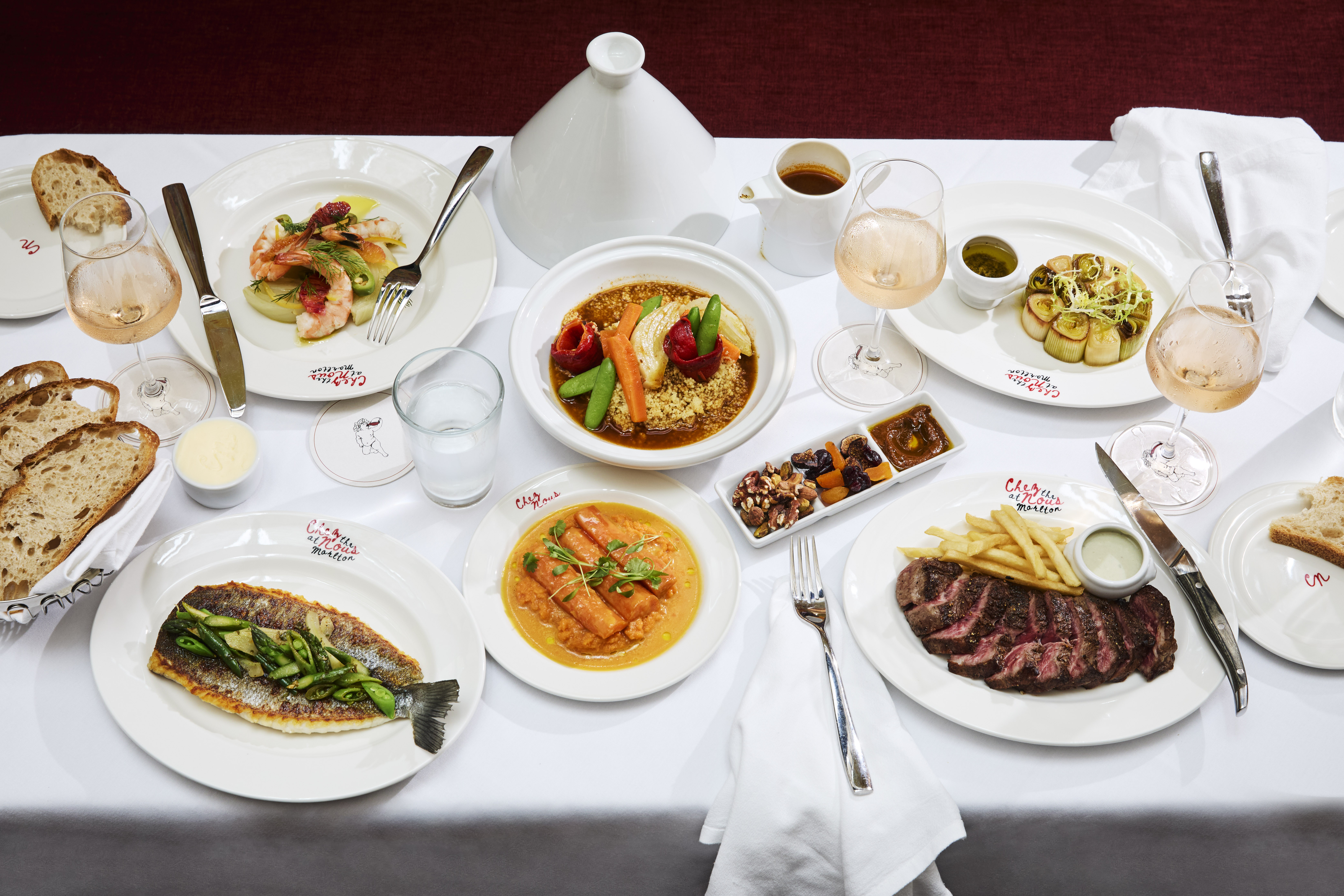 a plate of food on a table