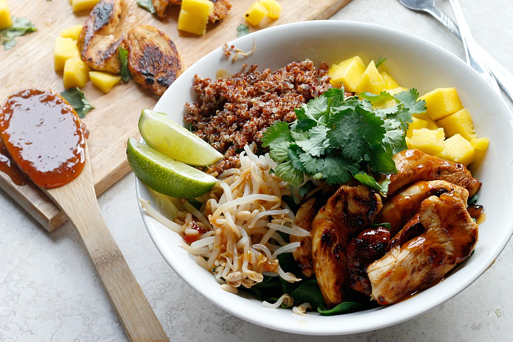 Thai Coconut Chicken Quinoa Bowl