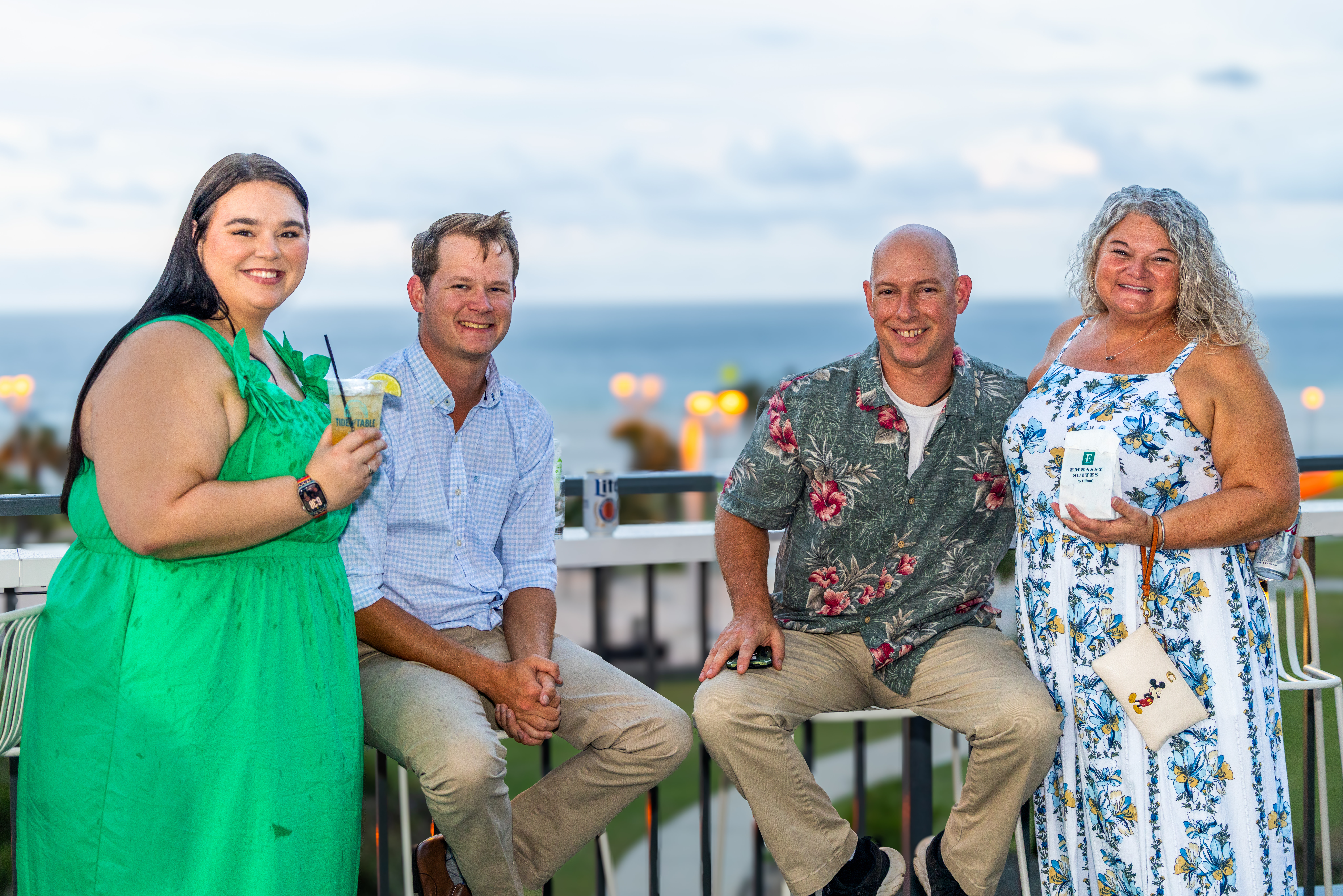 Rooftop gathering during live music at Soundwave Gulf Shores