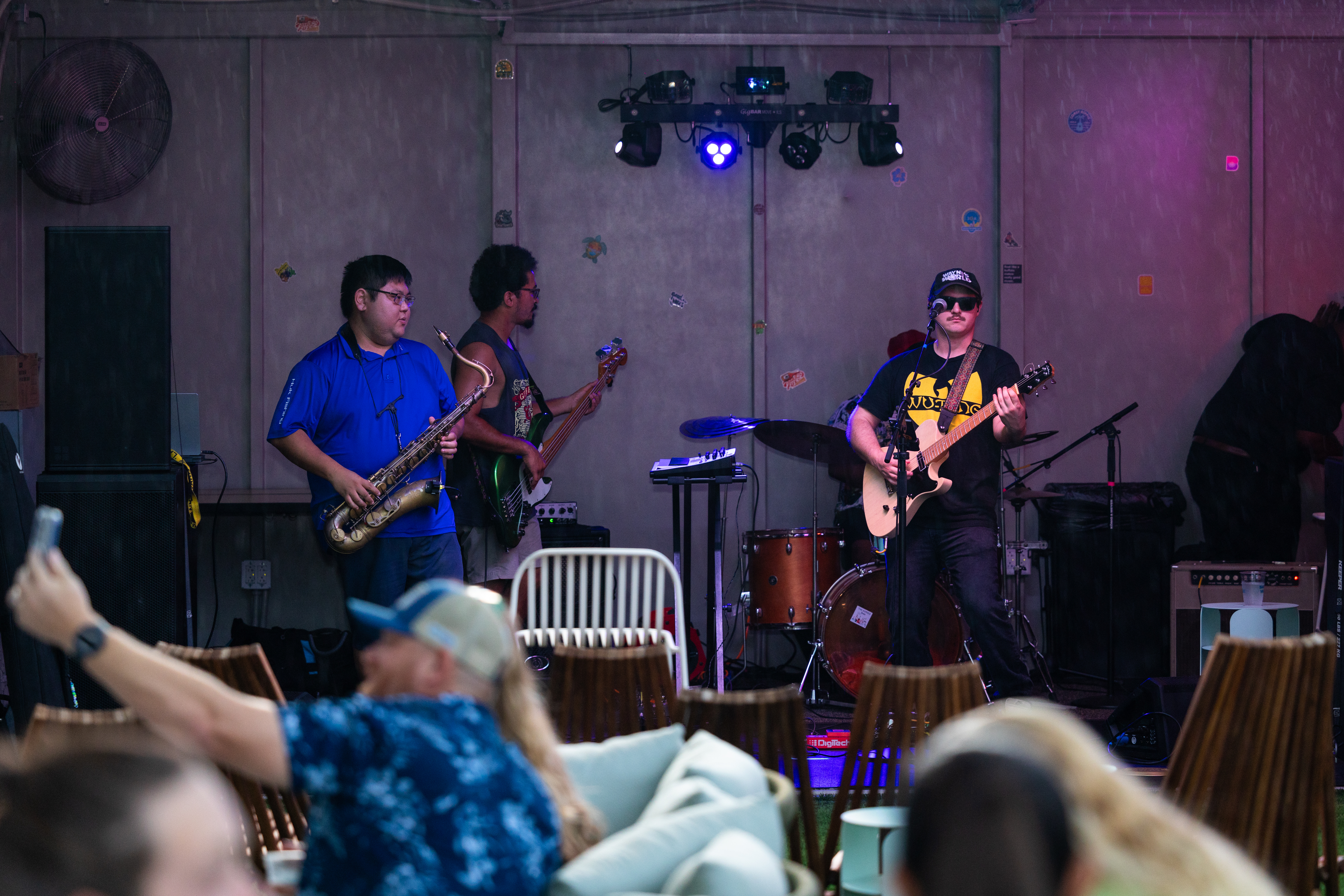 a group of people on a stage