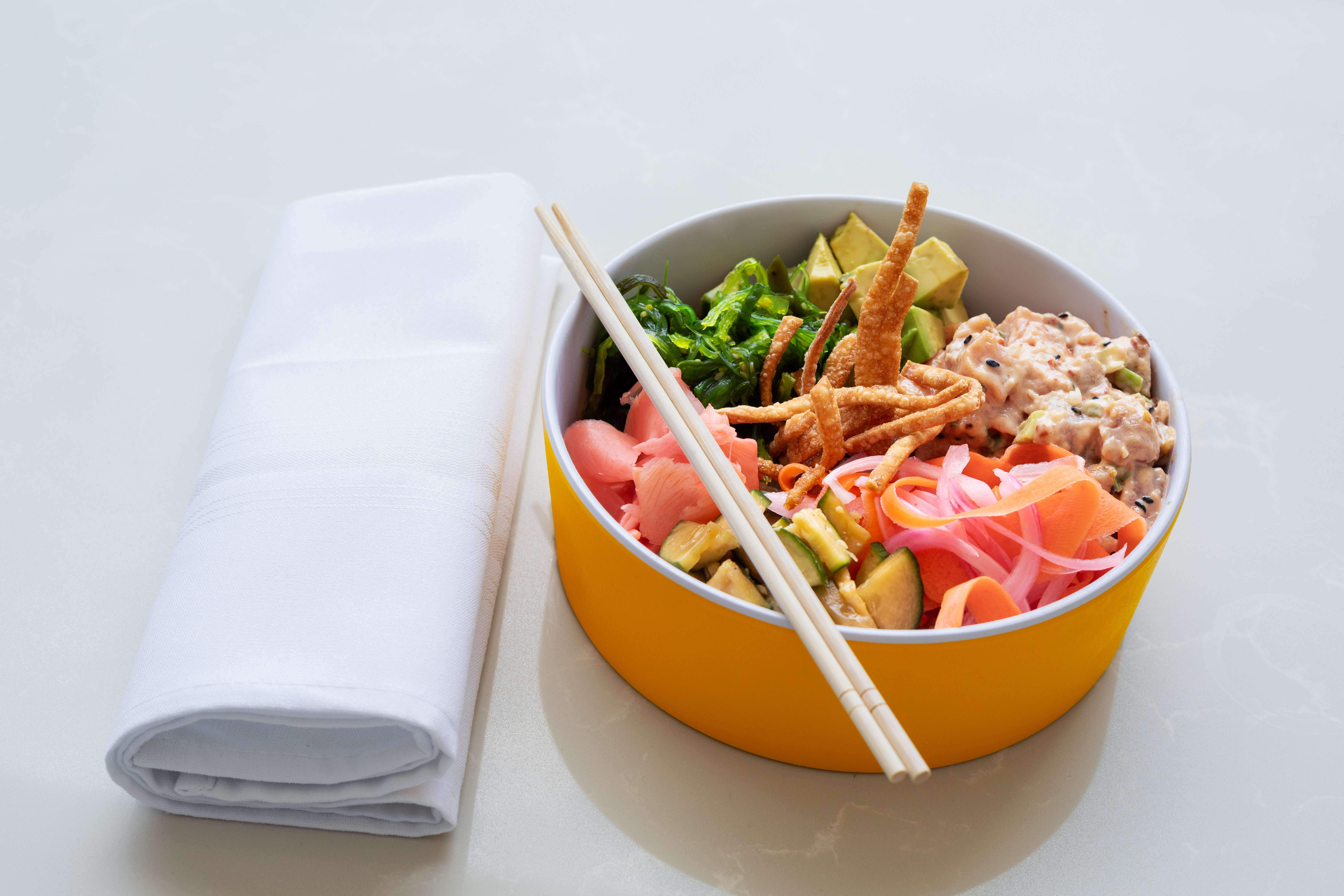 a bowl of food