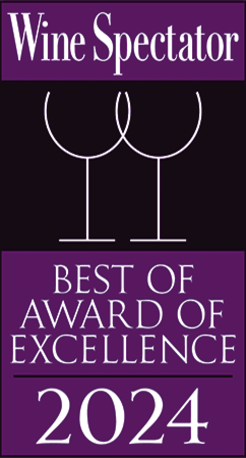 Wine Spectator award for best of award of excellence 2024