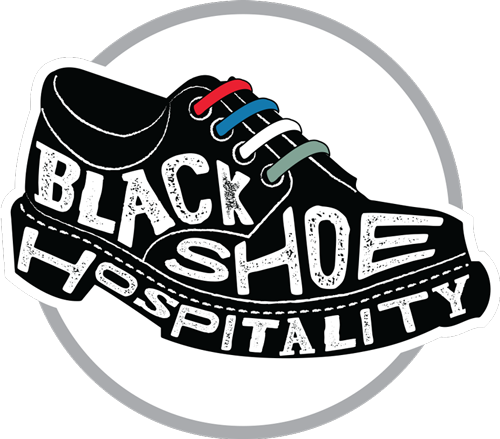 black hospitality shoes