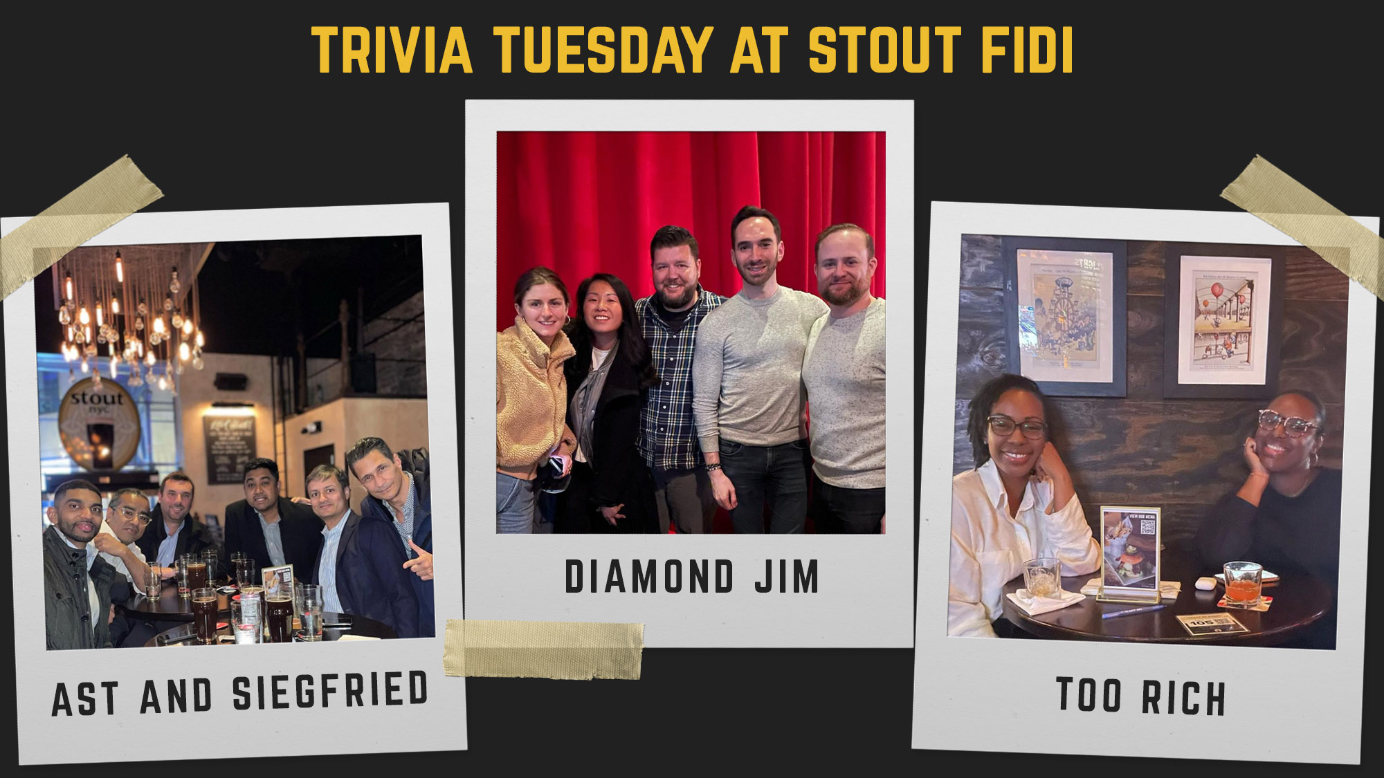 Trivia Tuesday at Stout NYC FiDi