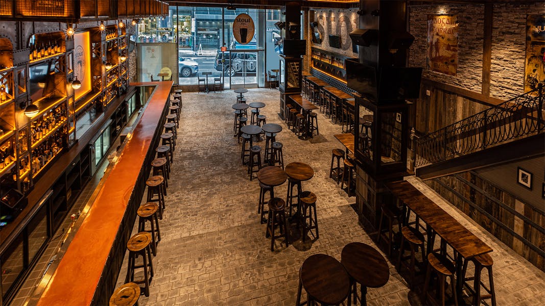 Back Happy Hour Package Stout NYC American Restaurant & Pub