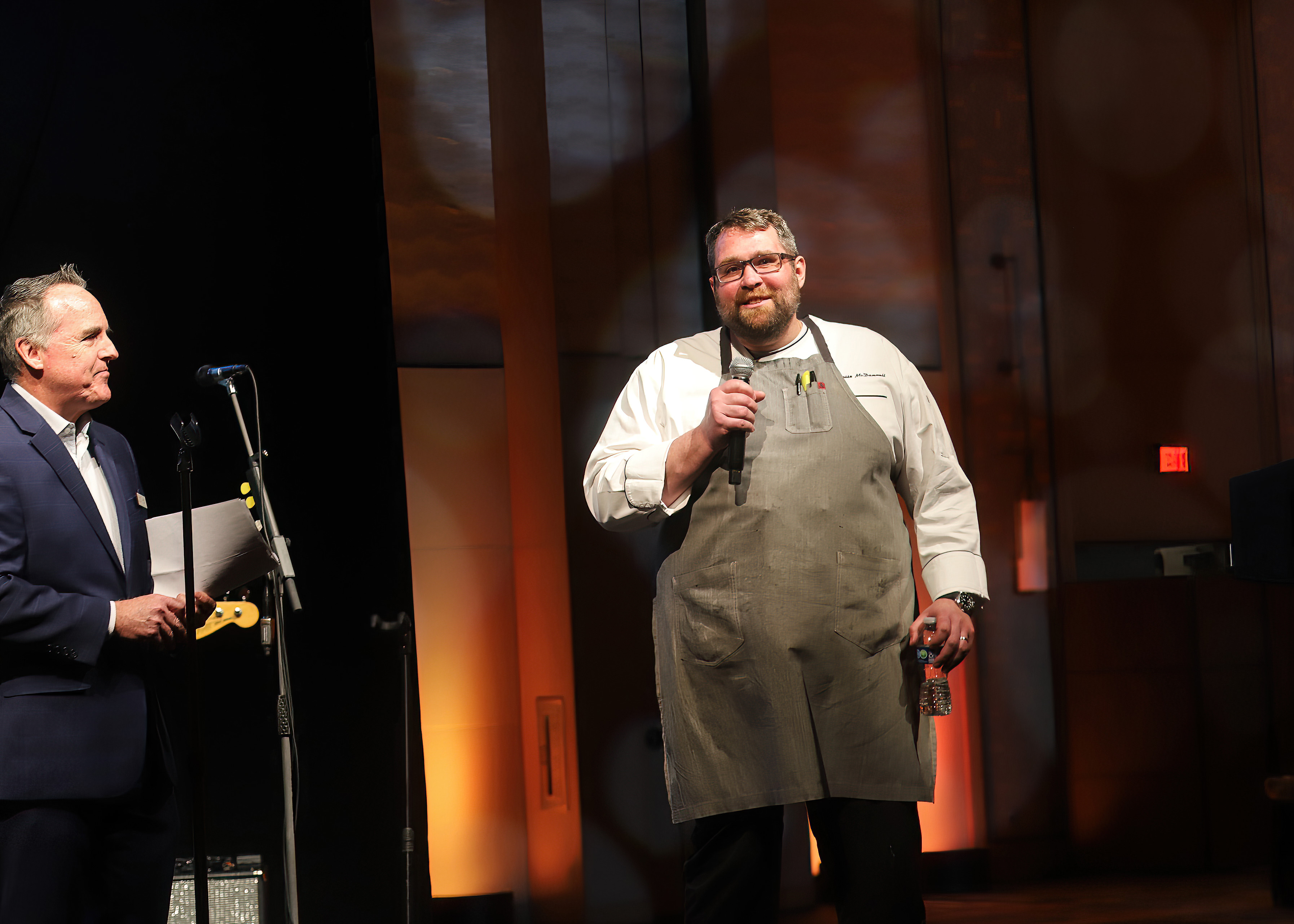 picture of a man wearing an apron