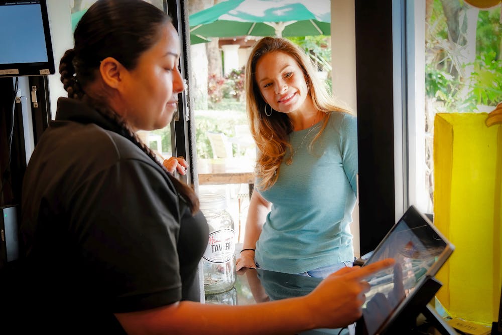a person standing in front of a window