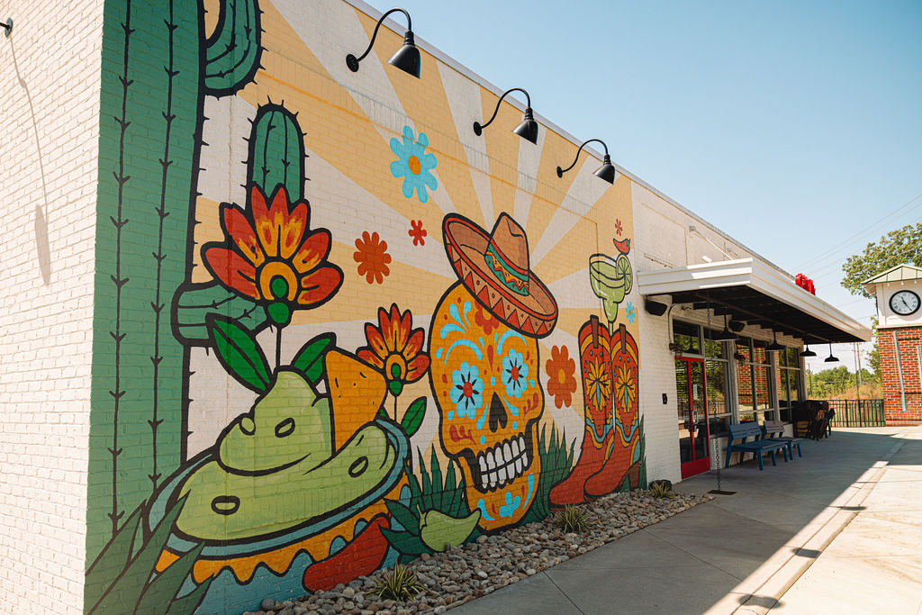 a mural on a building