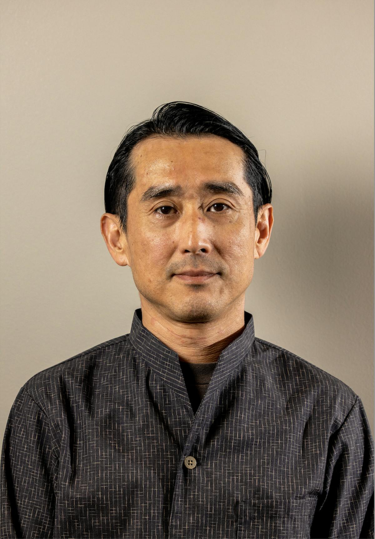 a man looking at the camera