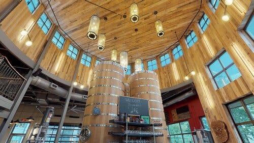 the inside of a building