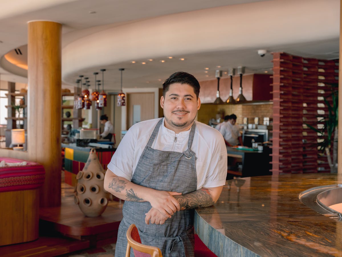 a man standing in a room