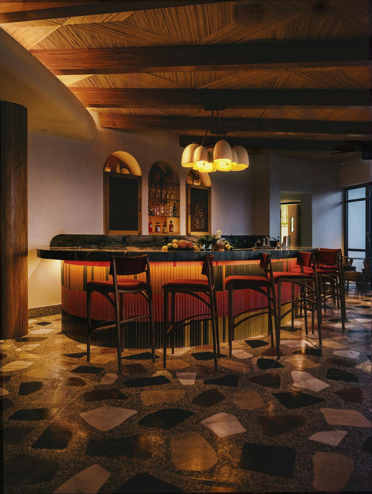 a dining room table