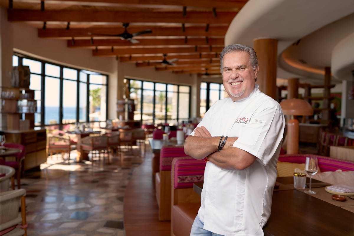 a chef posing
