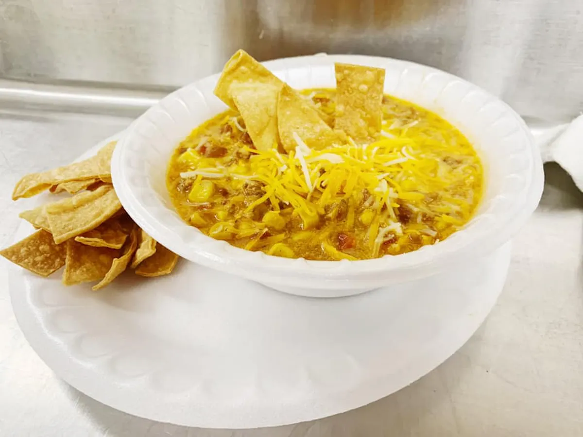 a bowl of food on a plate