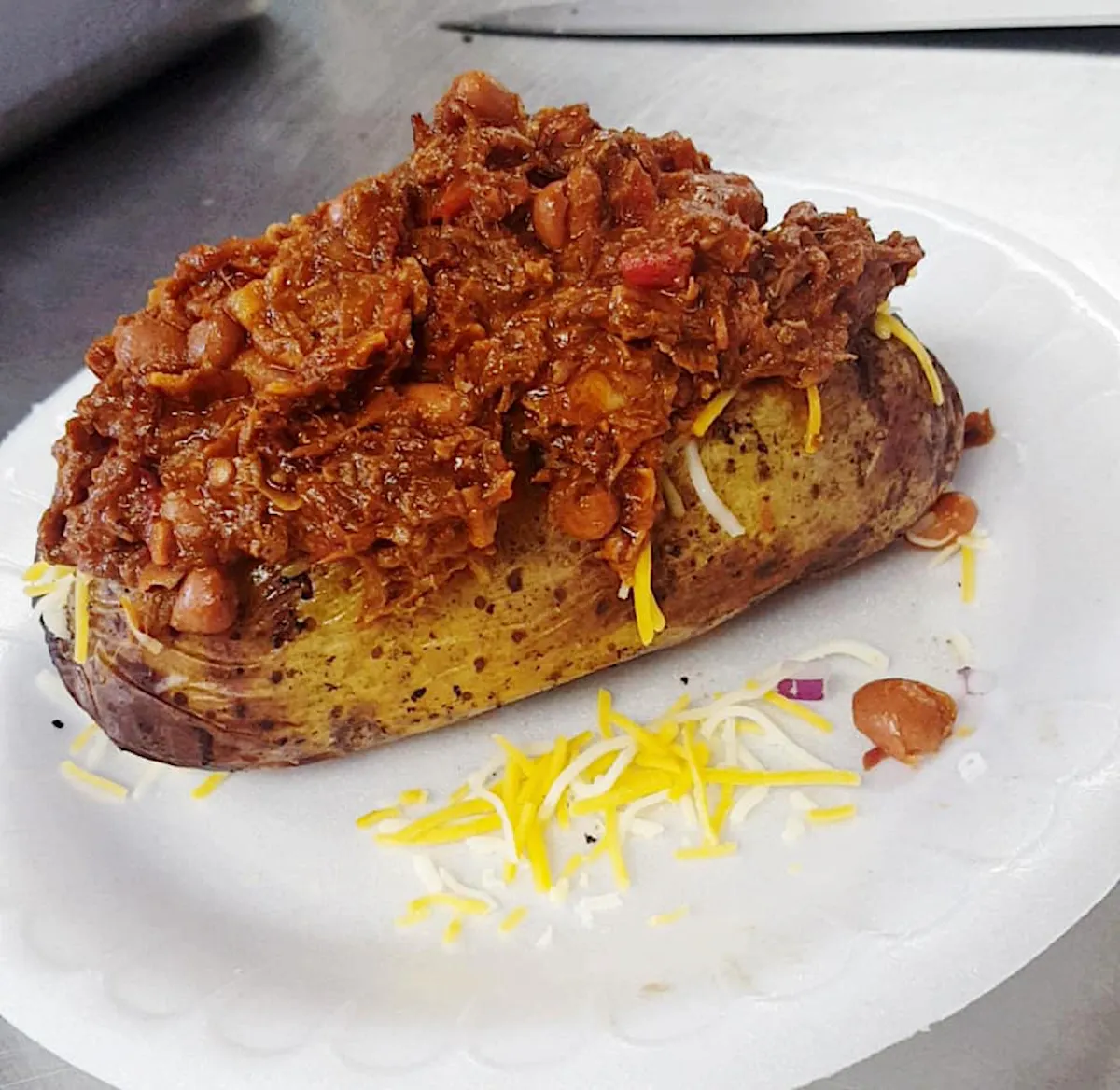 a piece of food on a plate