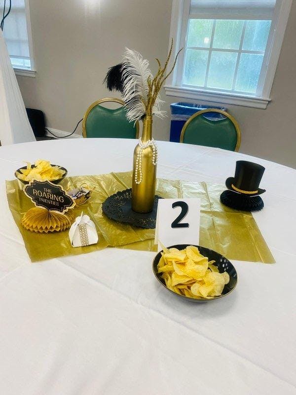 a table topped with plates of food on a plate