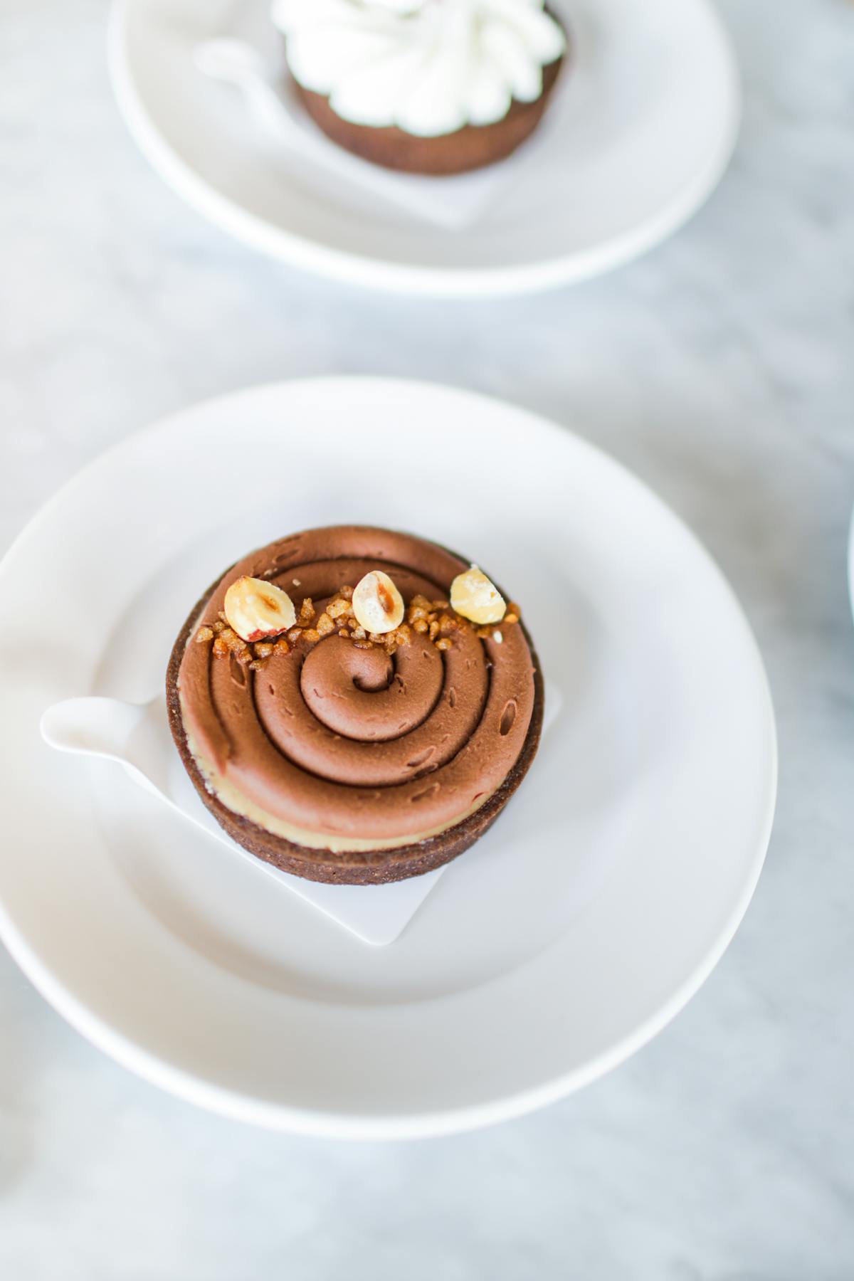 a close up of a chocolate dessert