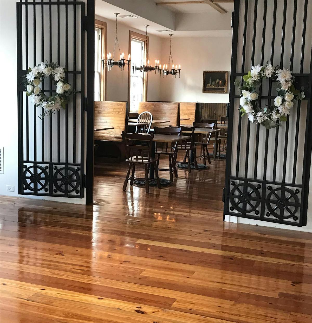 a dining room table
