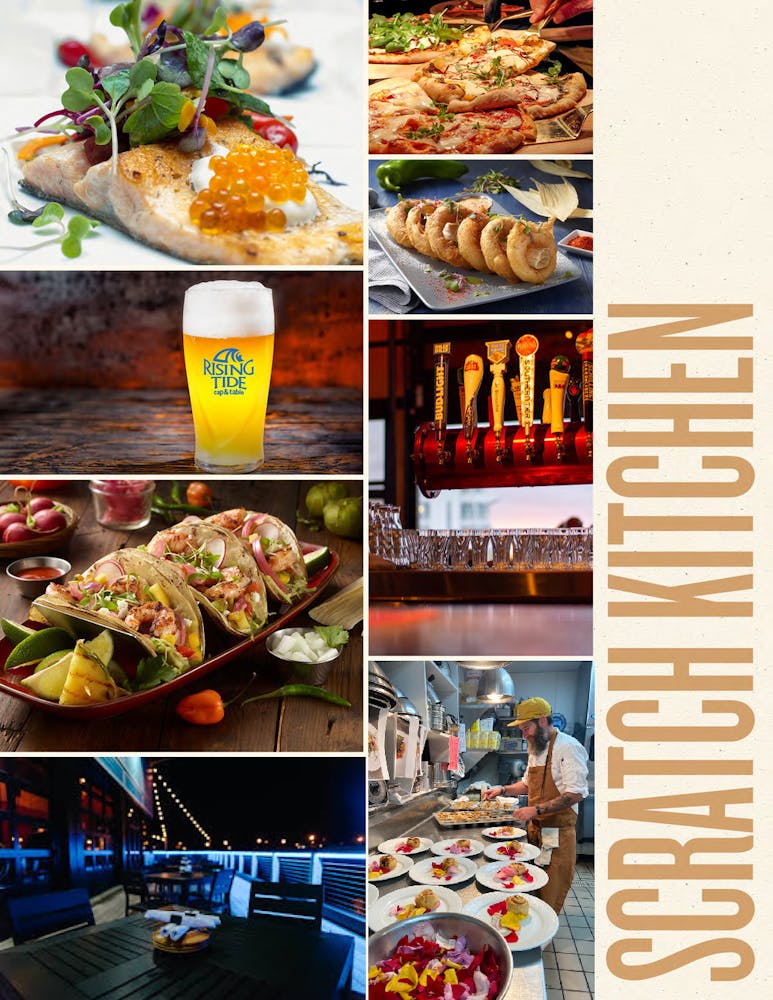 a bunch of different types of food