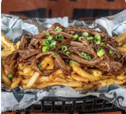 a close up of food on a table