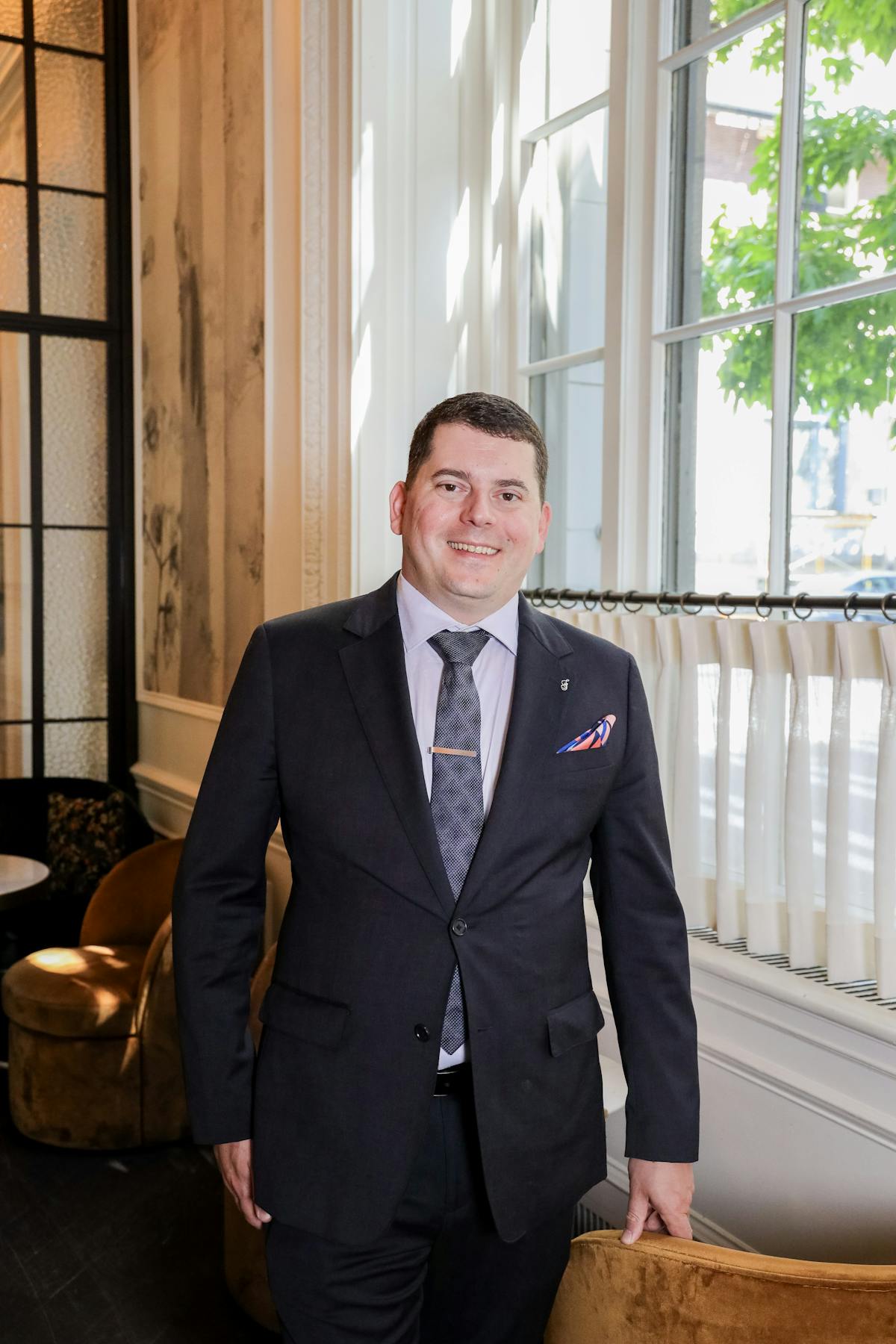a man wearing a suit