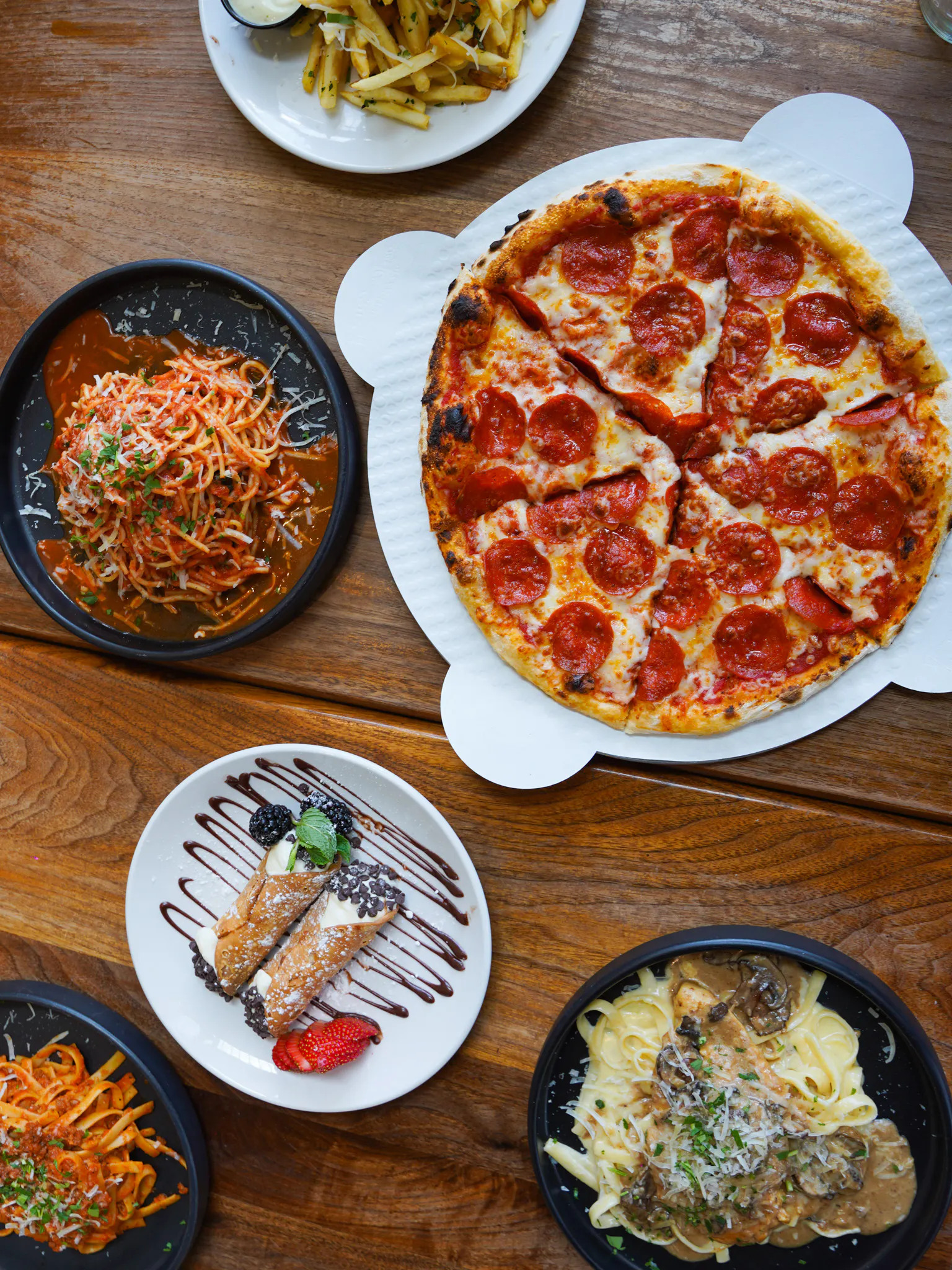 The Bacio team's Italian spread