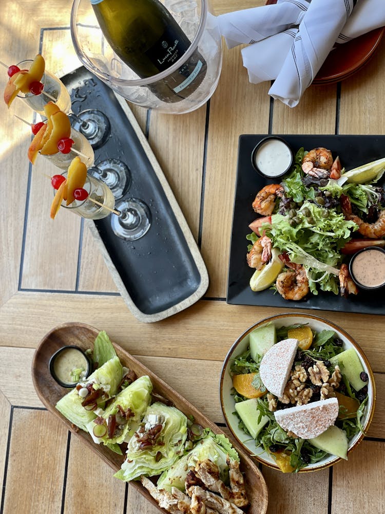 Mediterranean salads, Seafood salads, Laguna Beach, GG's Bistro