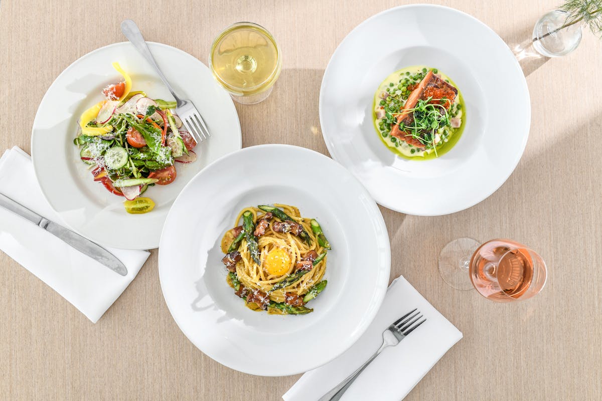 a plate of food on a table