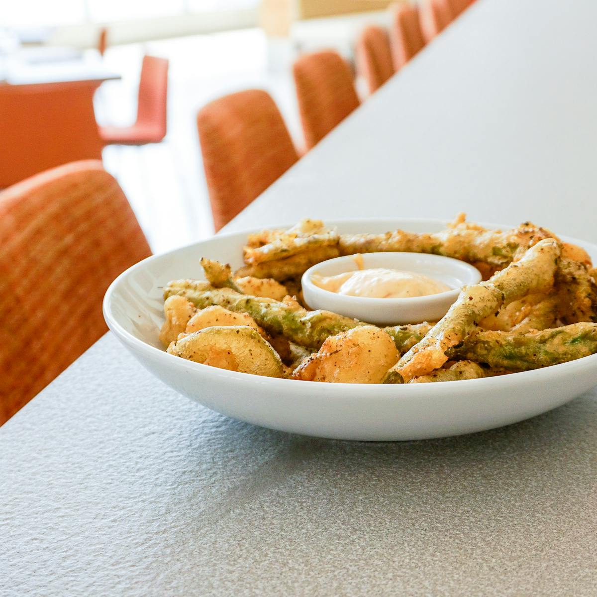 a plate of food on a table