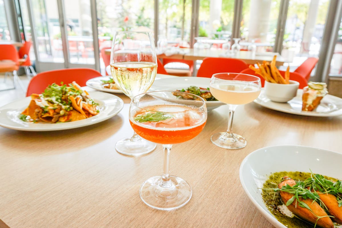 a bowl of food on a table