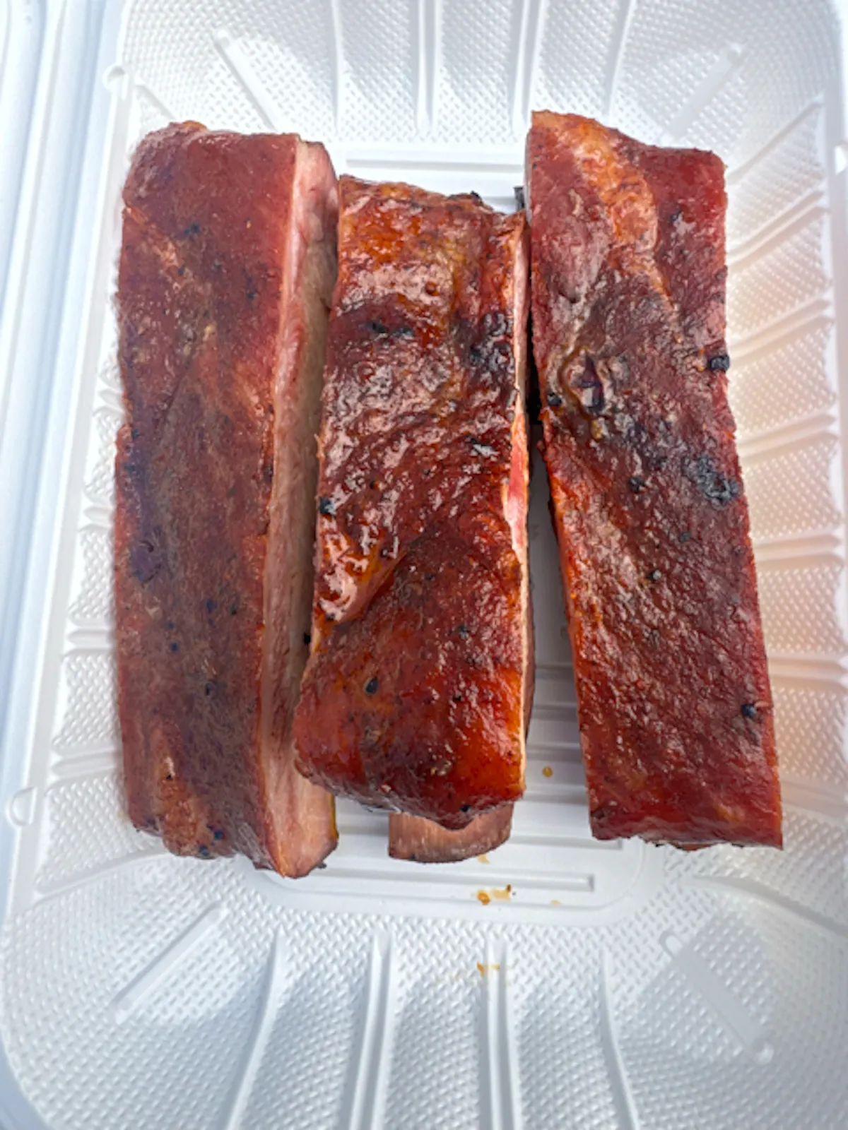 a plate of food with a slice cut out