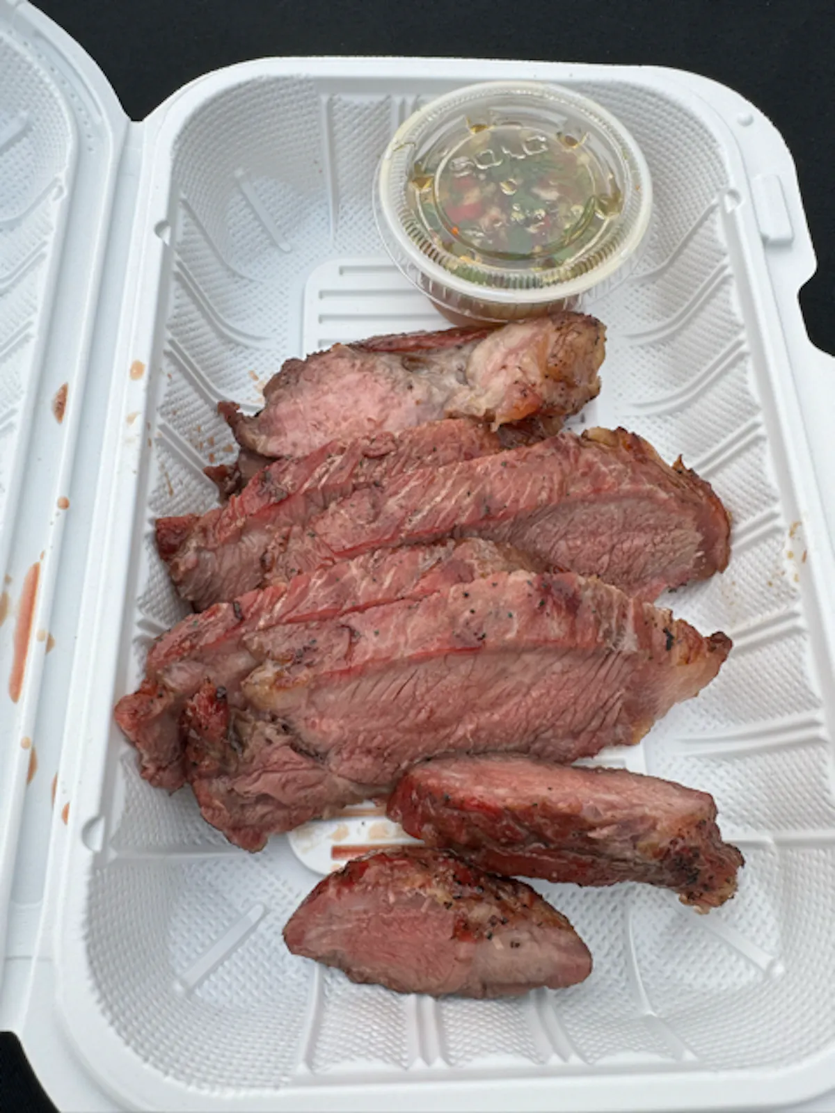 a tray of food on a plate